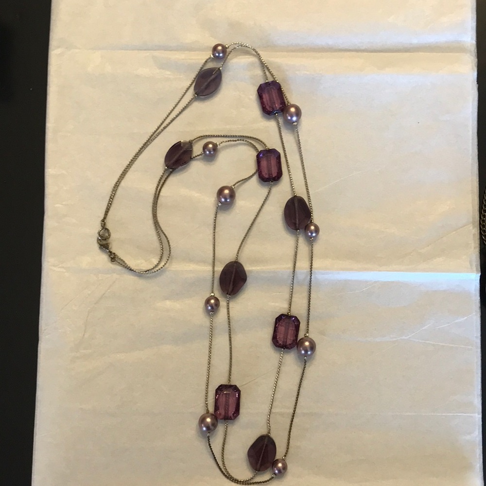Purple and Silver Necklace